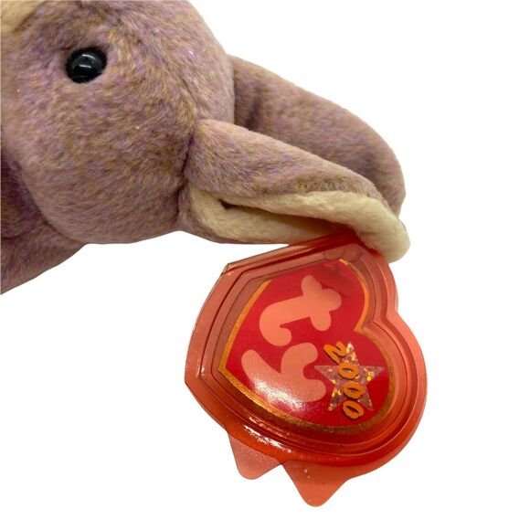 Ty Bunny Rabbit Toy Unisex Kids Purple Beanie Babies 2000 Springy Lightweight 6" - Picture 5 of 14